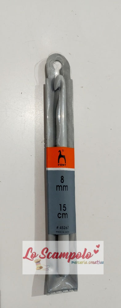 Uncinetto diametro 8 mm lunghezza 15 cm Pony #45267