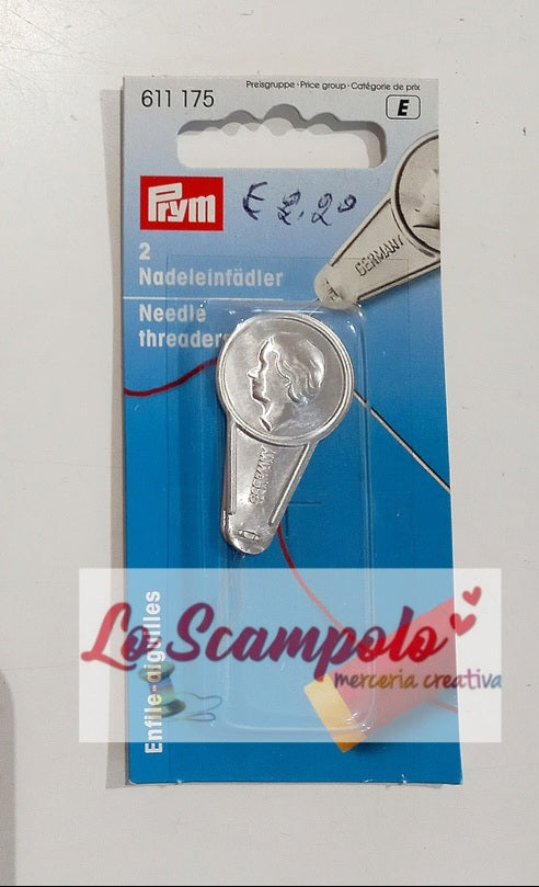 Coppia di Infila Aghi in Acciaio e Alluminio Prym 611175