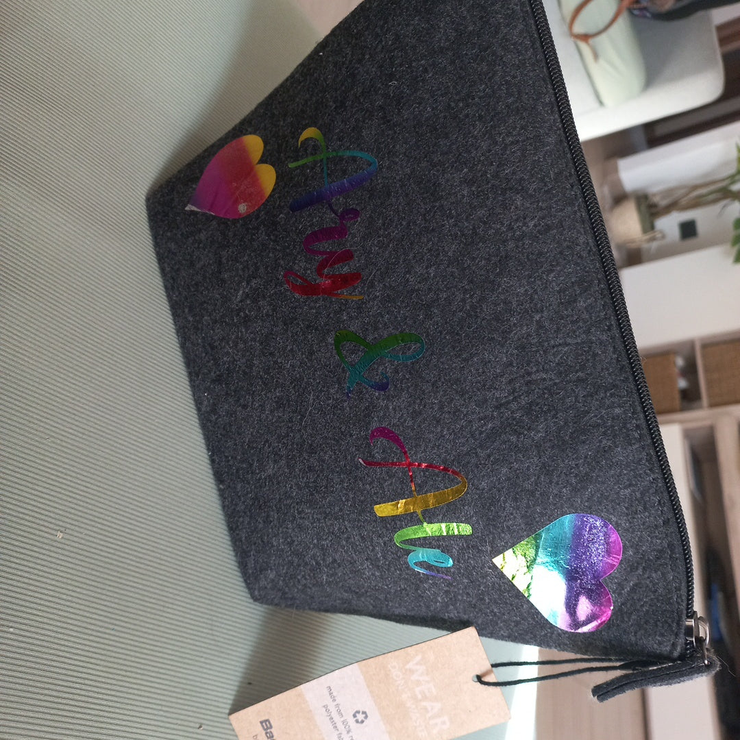 Pochette Busta Astuccio in Feltro Personalizzabile