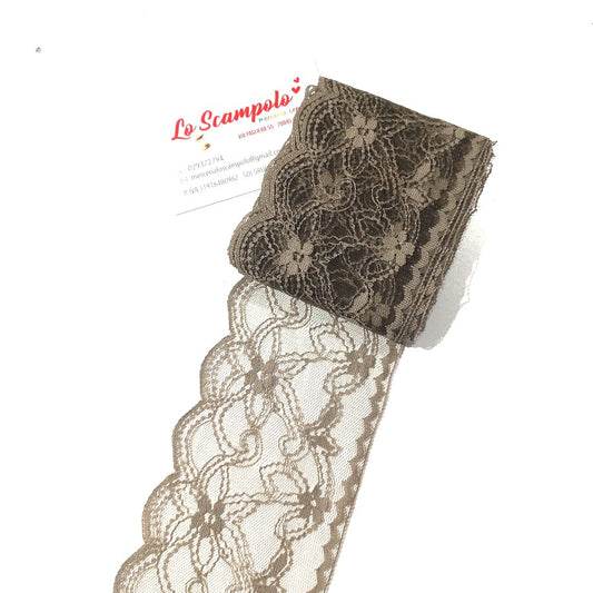 Pizzo Verde Beige Oliva 8x500 cm
