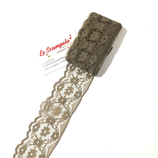 Pizzo Verde Beige Oliva 5x500 cm