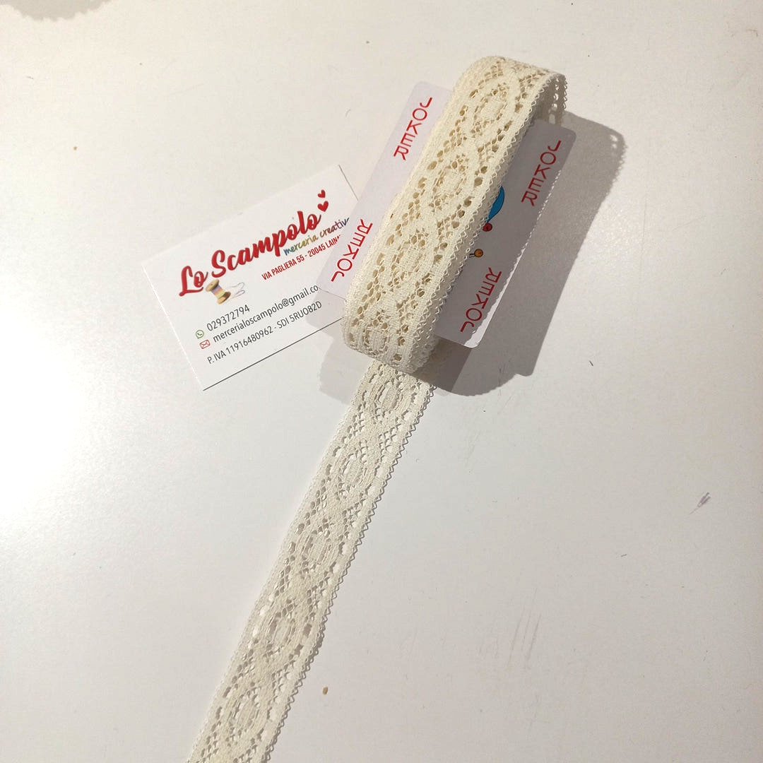 Pizzo Bianco Panna 2x500 cm
