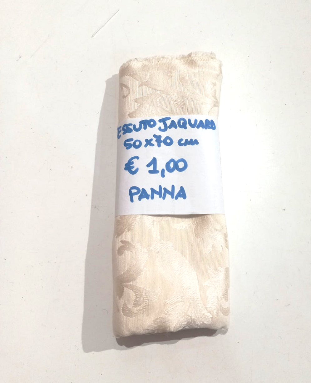 Tessuso Arredo Jacquard Damascato Vanessa Panna 50x70 cm