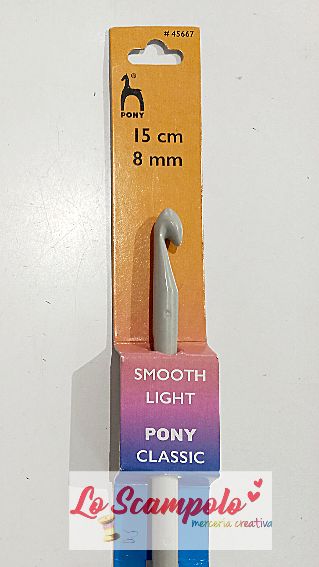 Uncinetto diametro 8 mm lunghezza 15 cm Pony #45667