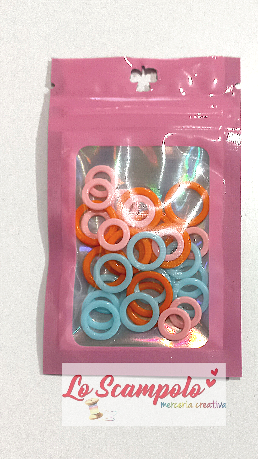 Ferma Punti o Segna Punti ad Anello 30 pz 3 dimensioni