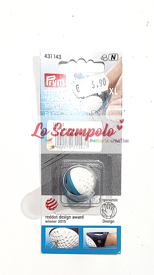 Ditale Ergonomico taglia XL Blu e Bianco Prym 431143