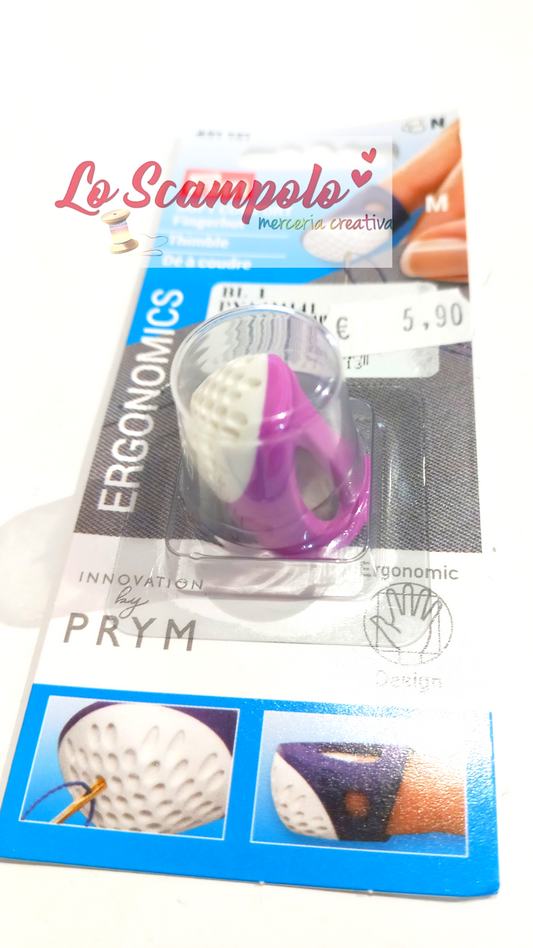Ditale Ergonomico taglia M Rosa e Bianco Prym 431141