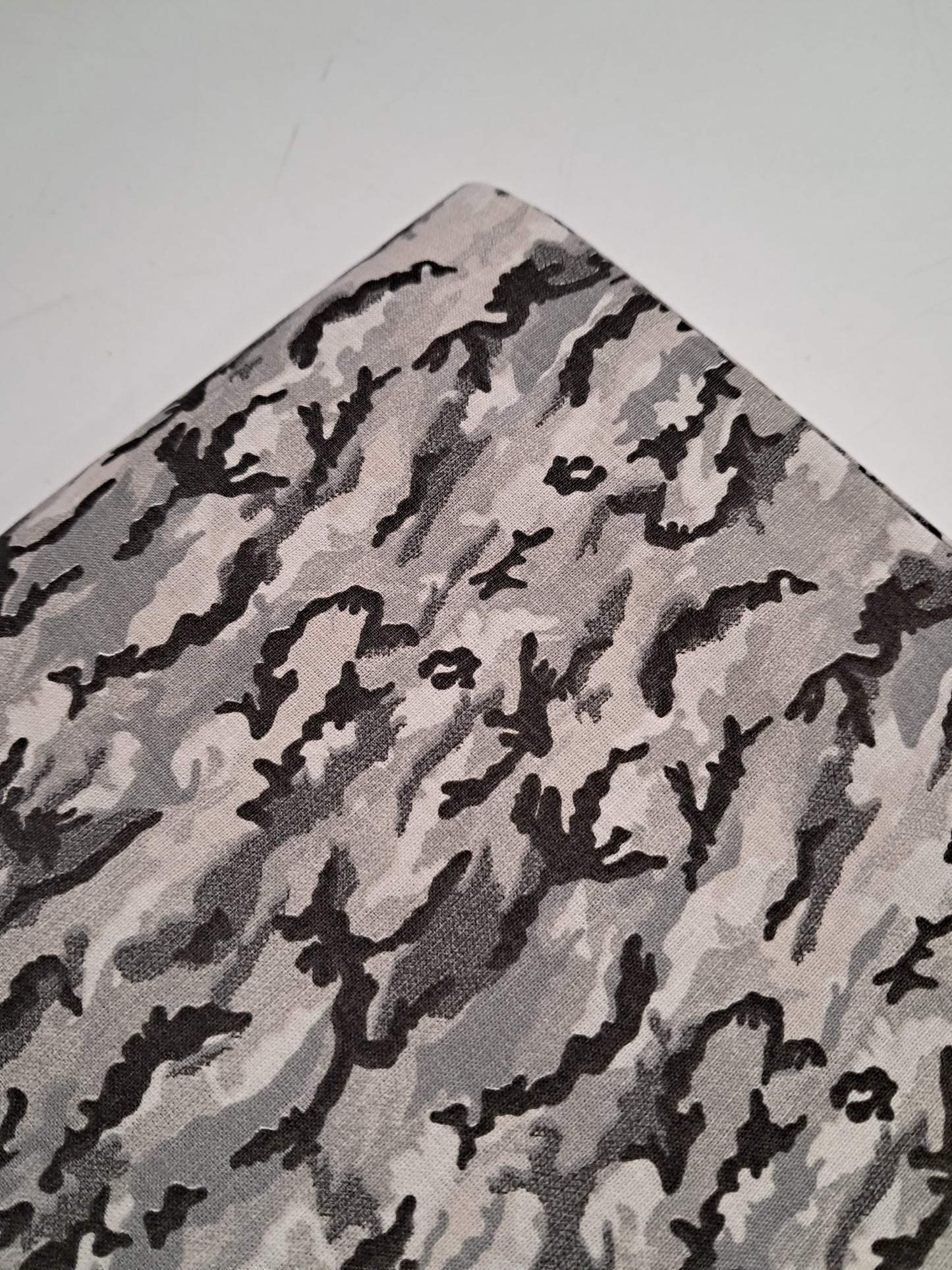 Cotone Stampato Fantasia Militare Grigio