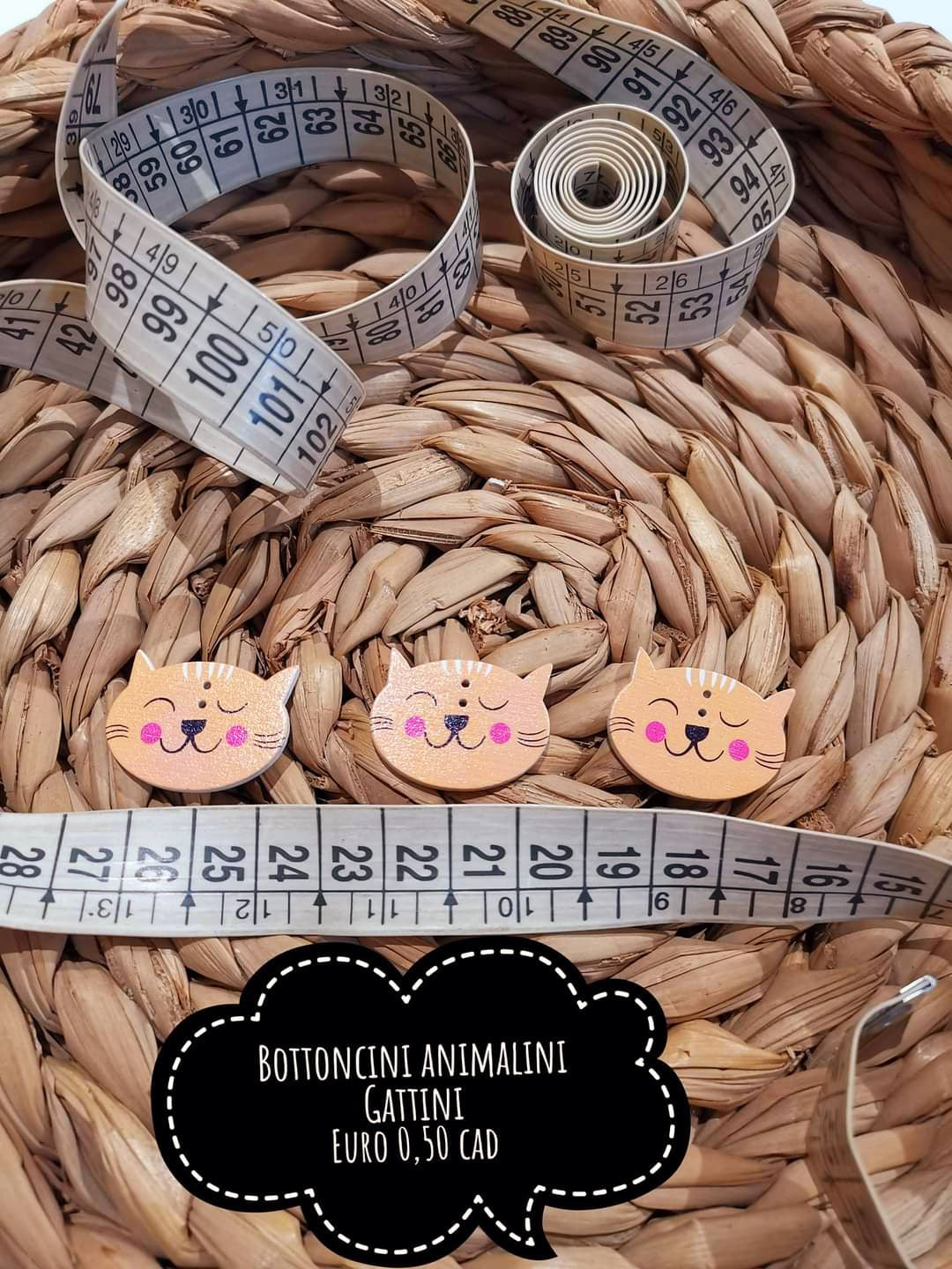Bottoncini Animalini Gattini