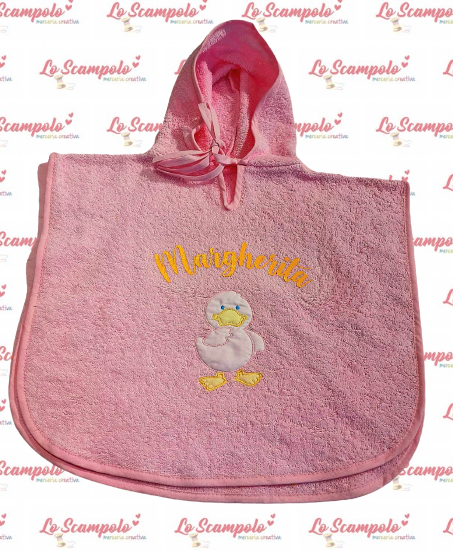 Accappatoio Poncho personalizzato con nome