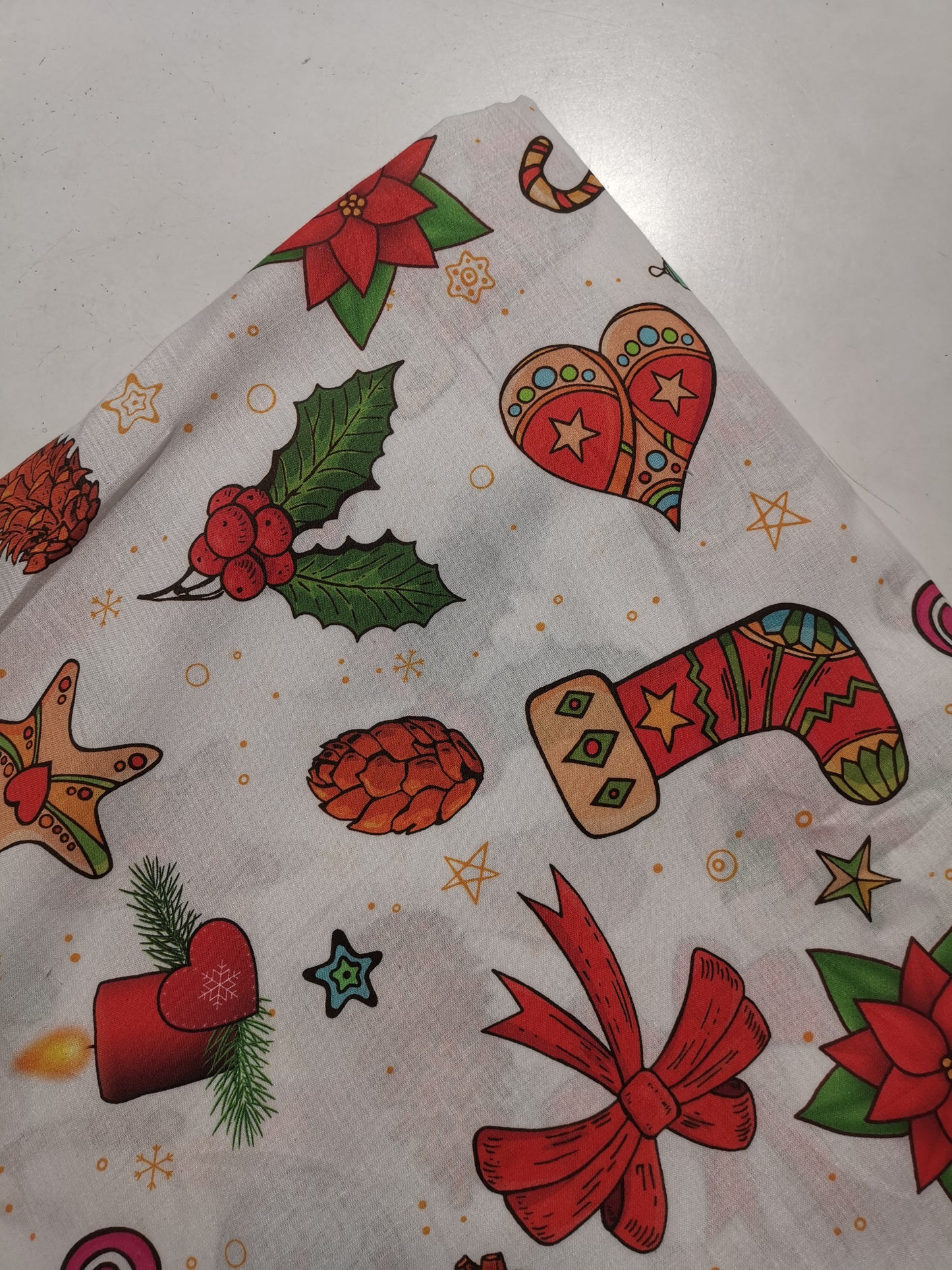 Cotone Natale stampe grandi