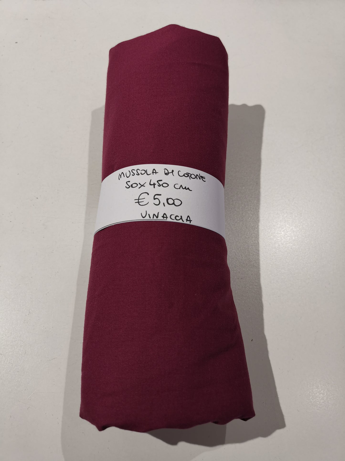 Mussola di Cotone 50x450 cm Vinaccia