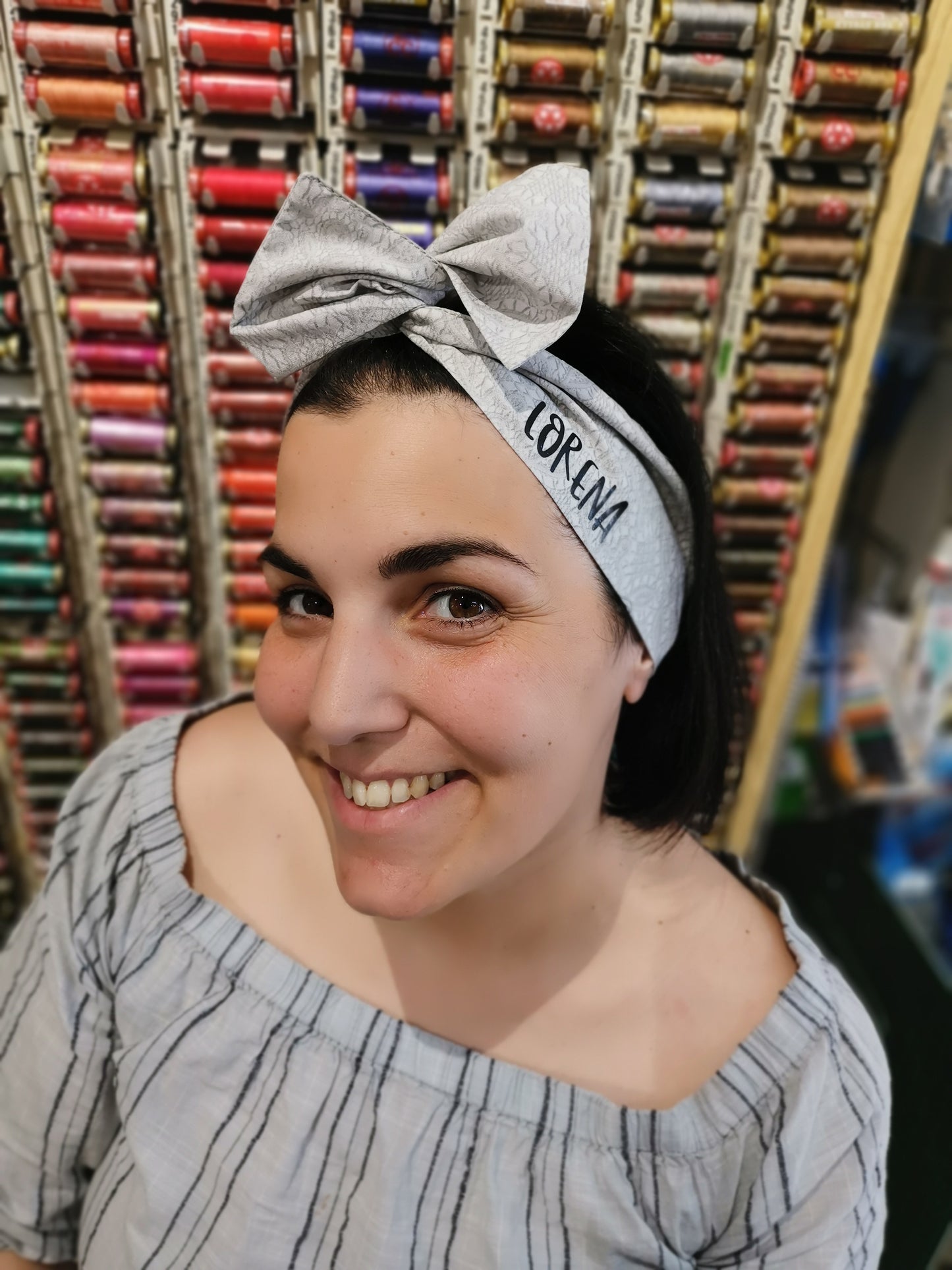 Fascia per capelli con filo animato PERSONALIZZATA