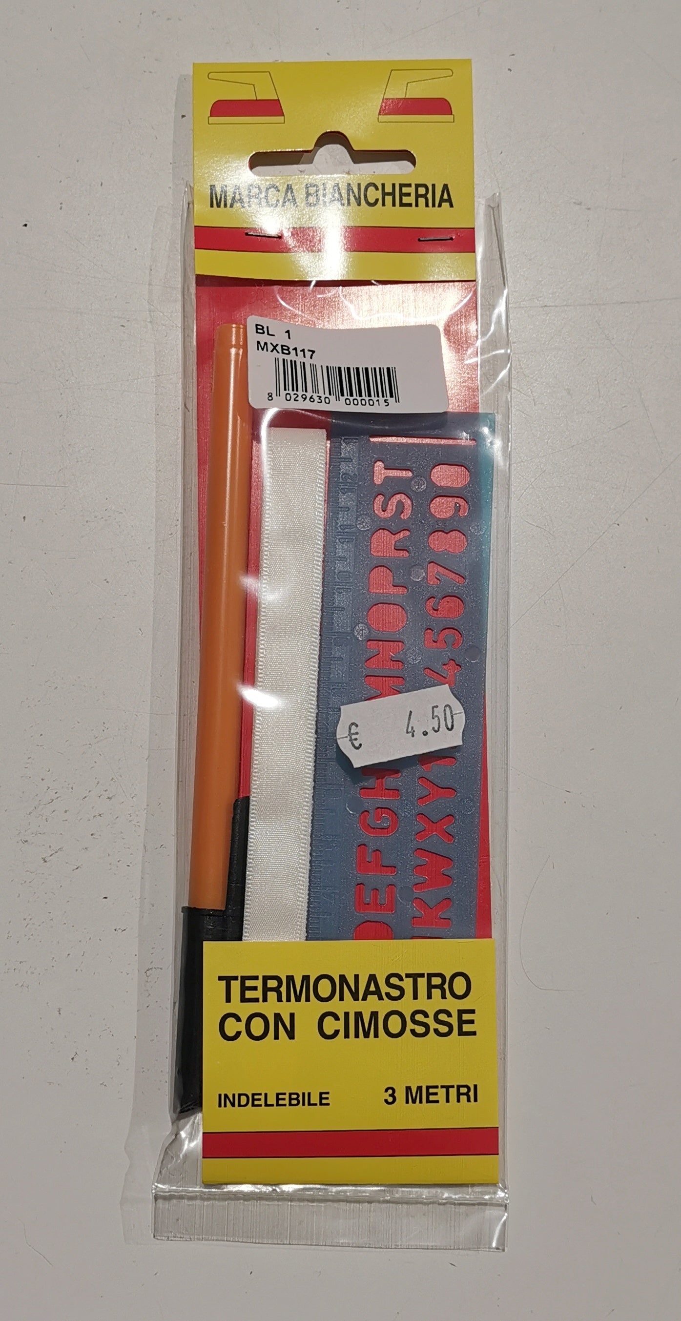 Fettuccia termoadesiva bianca