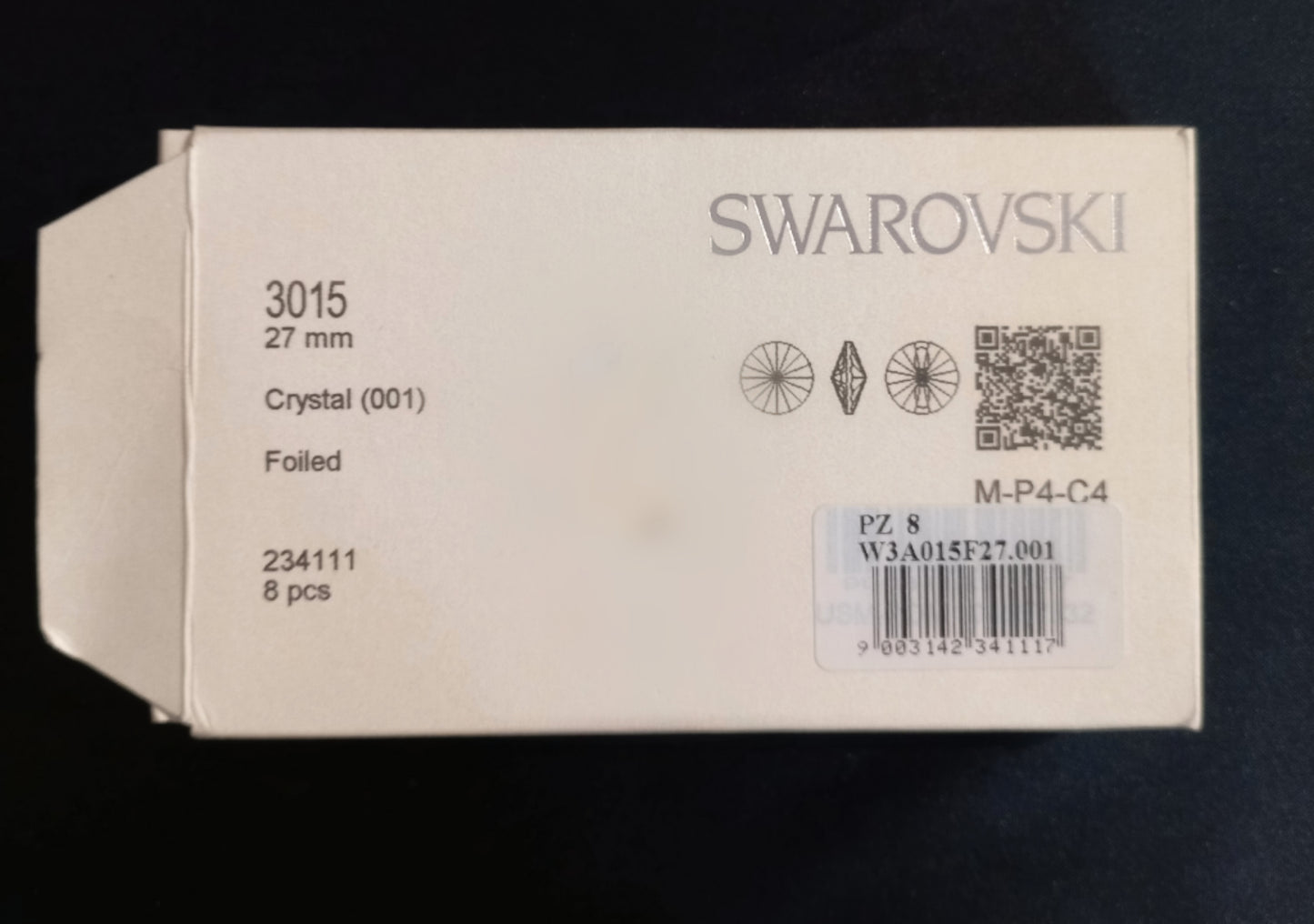 Bottone Gioiello Swarovski diam. 27 mm