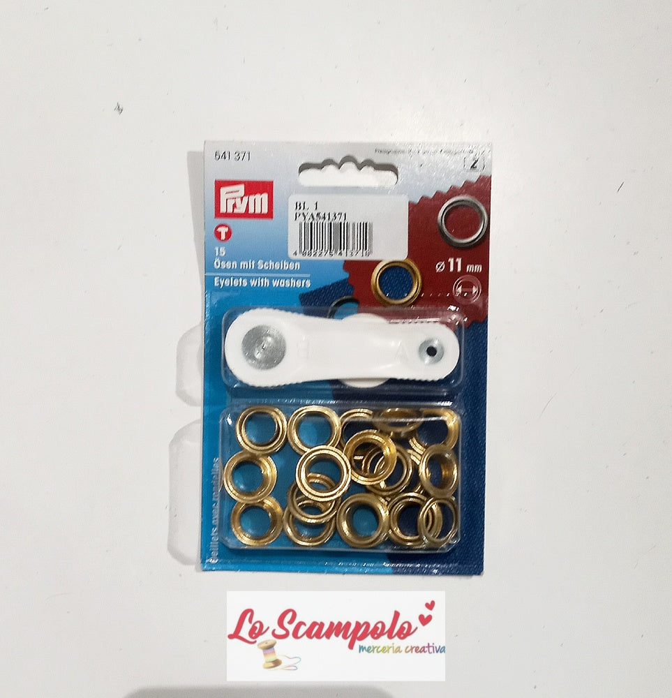Occhielli con Rondelle con Ponzone per Forare Prym 541371