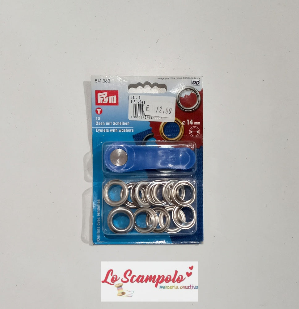 Occhielli con Rondelle con Ponzone per Forare Prym 541383