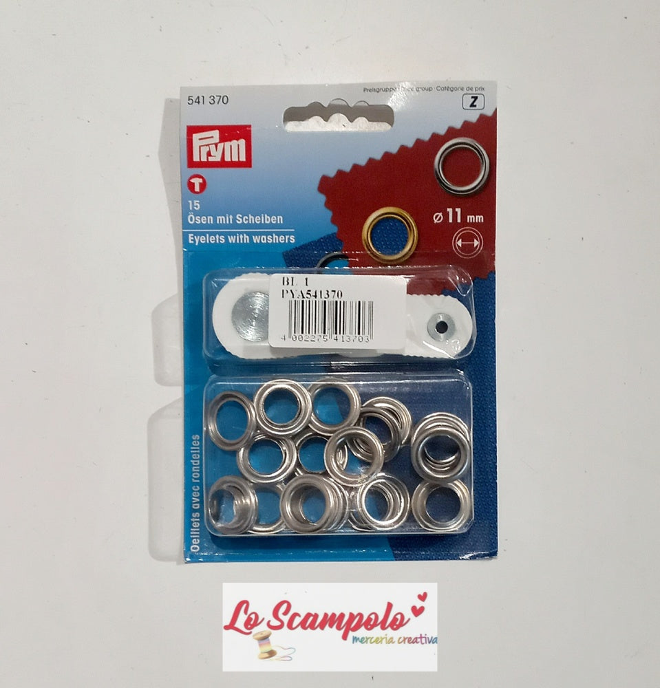 Occhielli con Rondelle con Ponzone per Forare Prym 541370