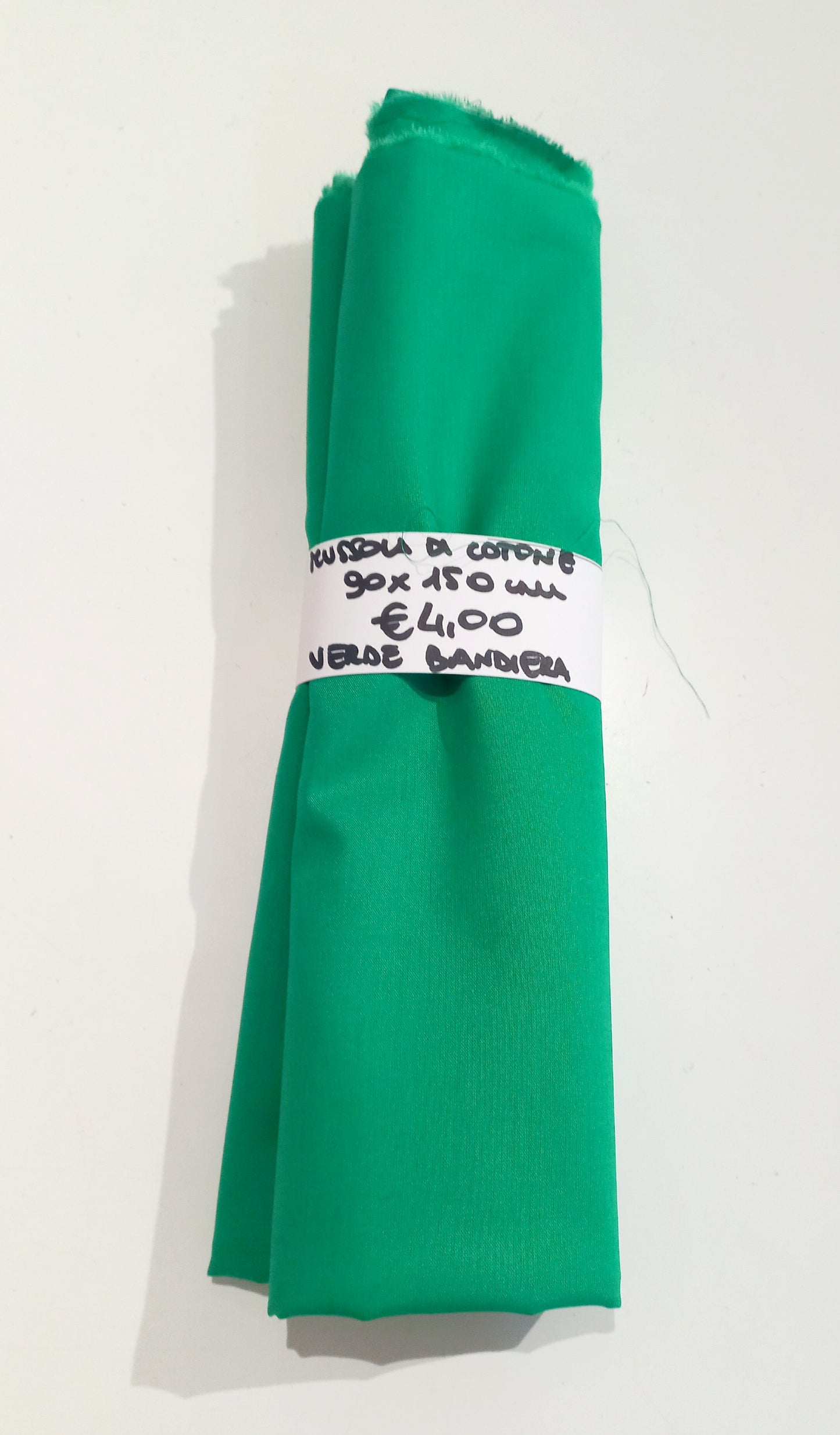 Mussola di Cotone Verde Bandiera 90x150 cm