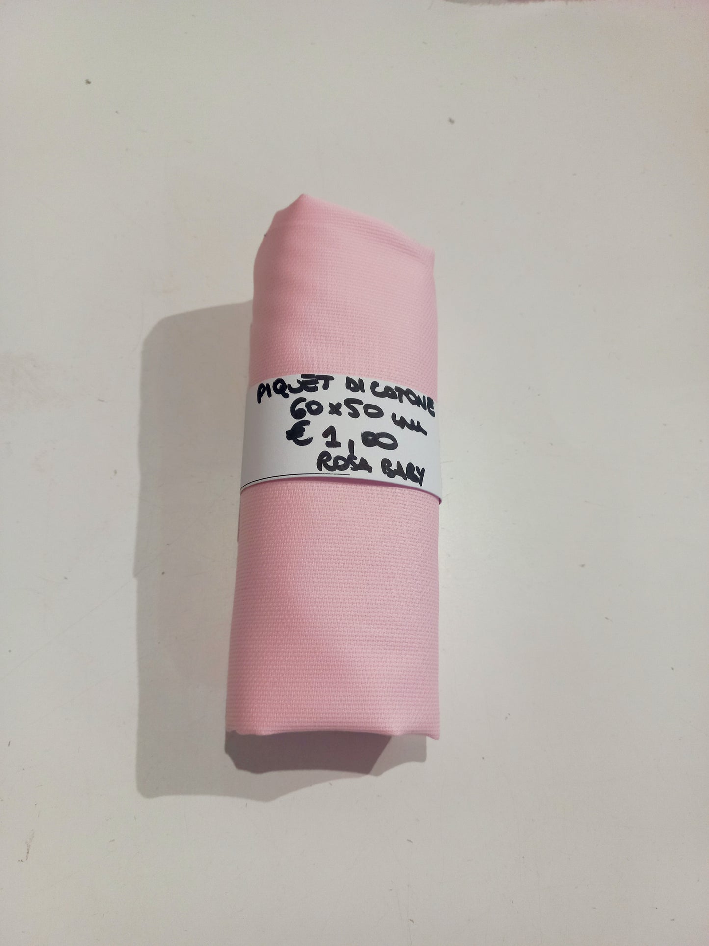 Piquet di Cotone Rosa Baby 60x50 cm