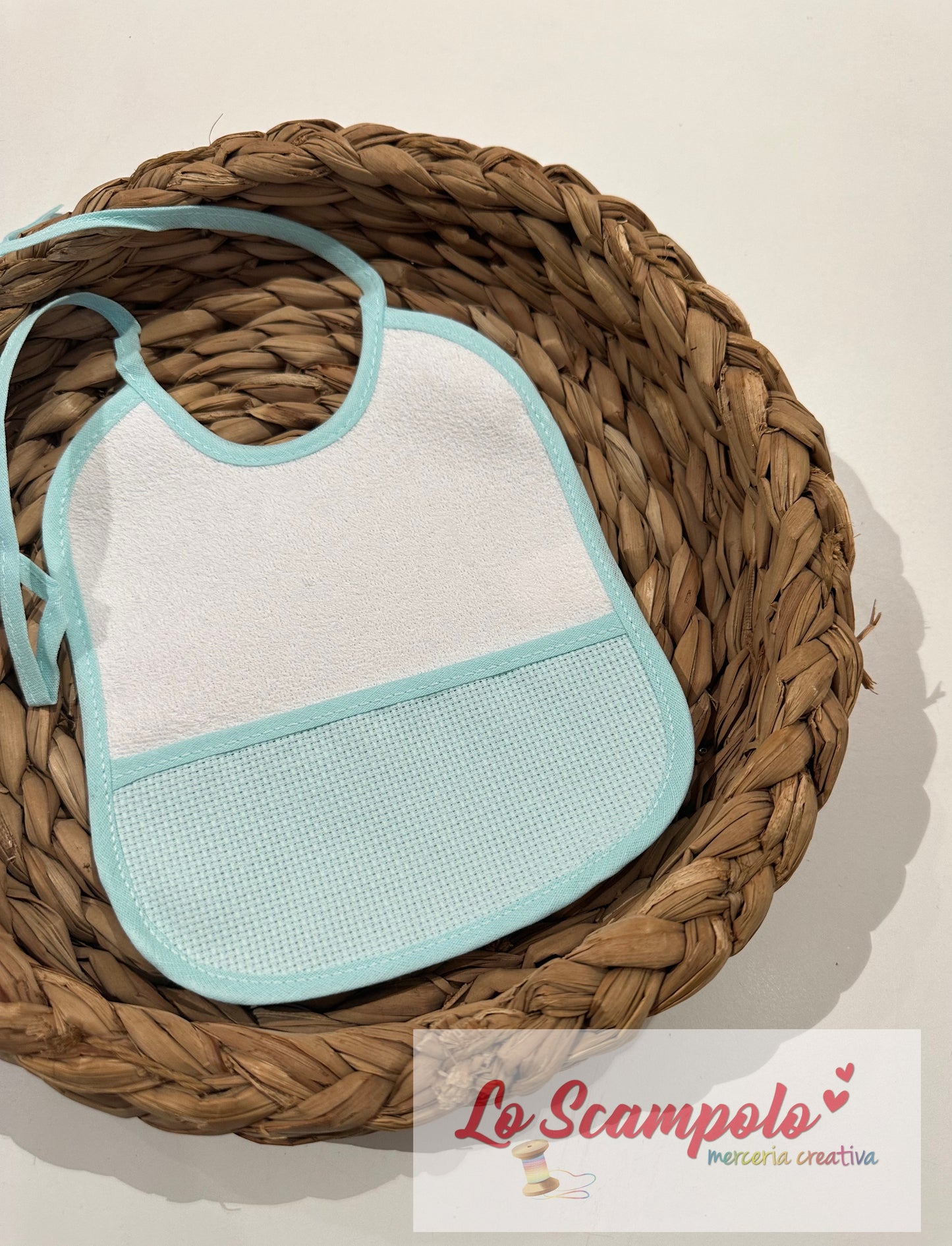 Bavaglia con Tela Aida colorata