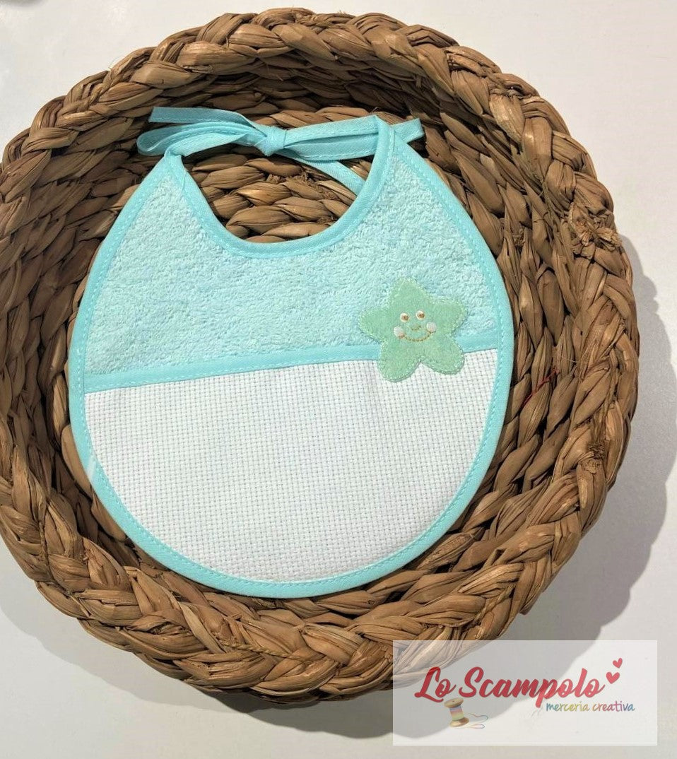 Bavaglia da ricamare con stellina