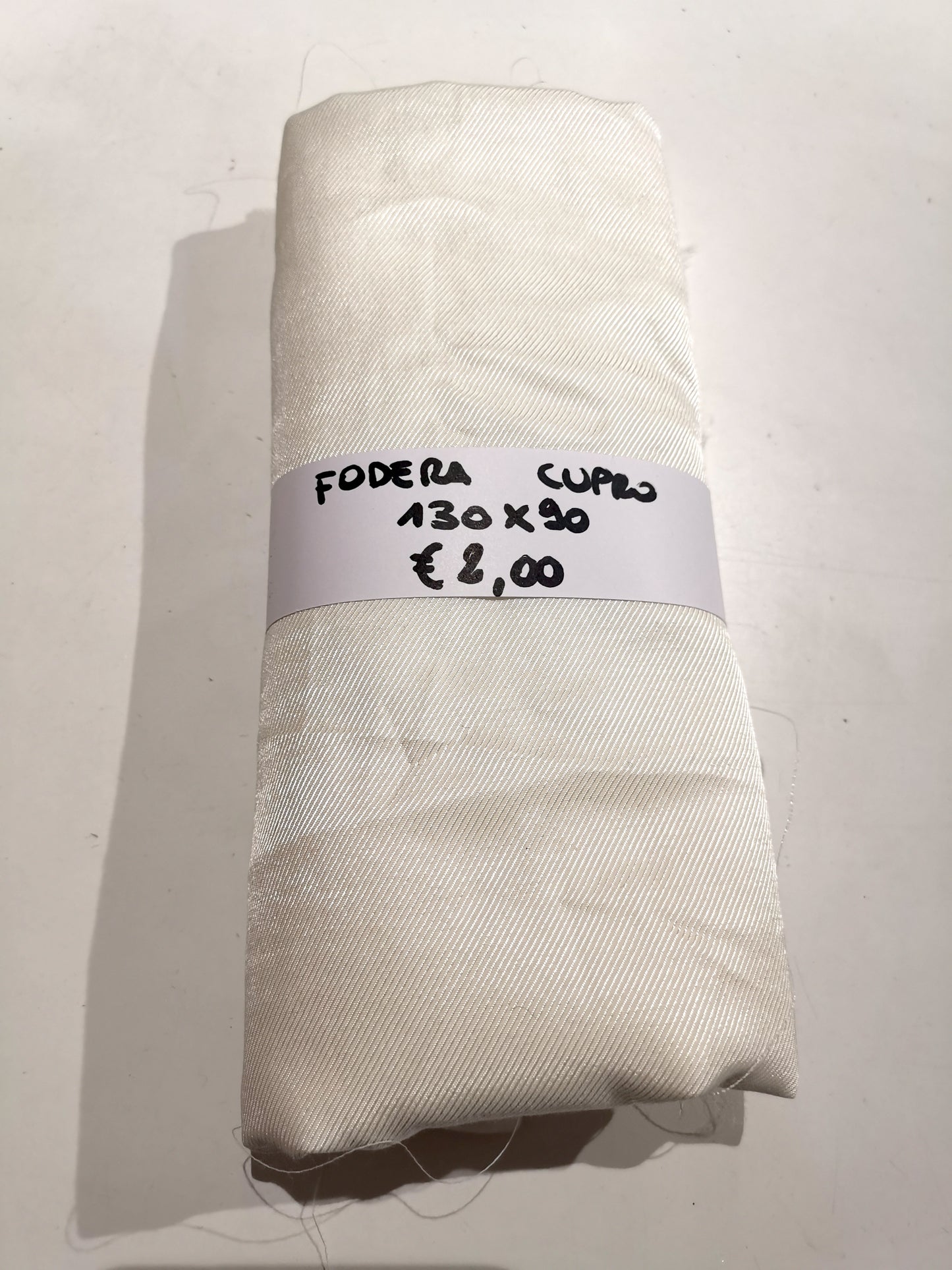 Fodera Cupro Bianco 130x90 cm