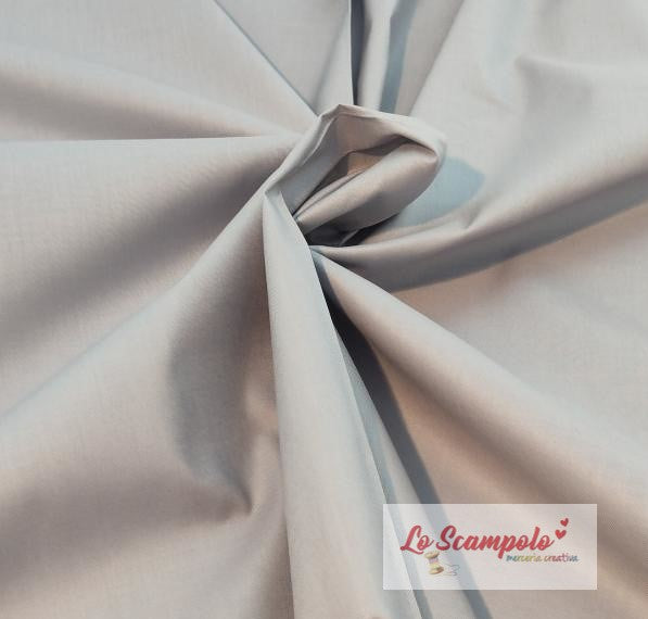 Grigio Chiaro 100% Cotone Tinta Unita