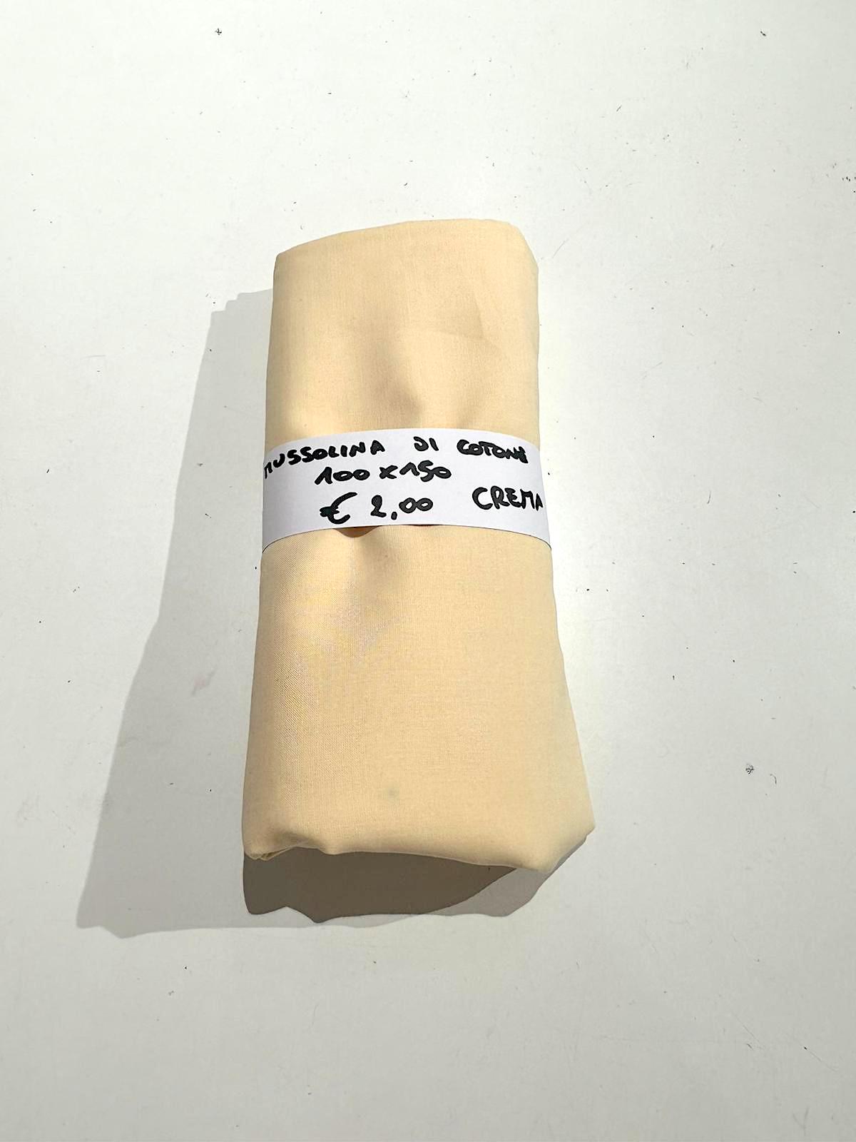 Mussola di Cotone Crema 100x150 cm
