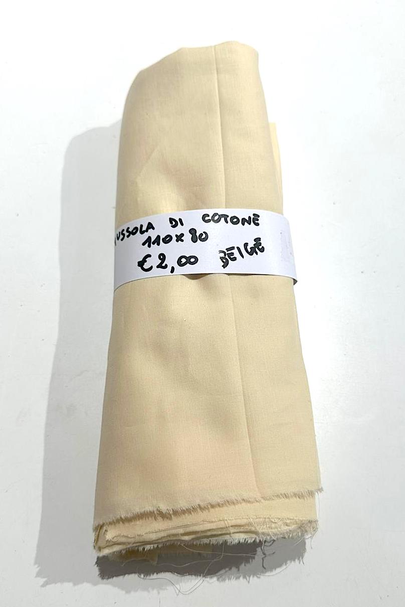 Mussola di Cotone Beige 110x80 cm