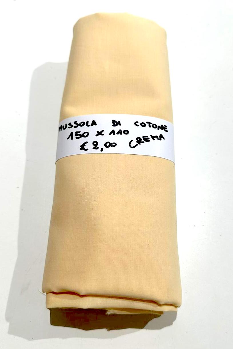 Mussola di Cotone Crema 150x110 cm