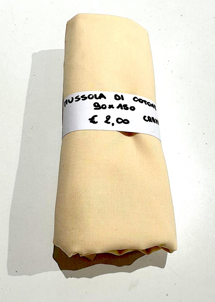 Mussola di Cotone Crema 90x150 cm