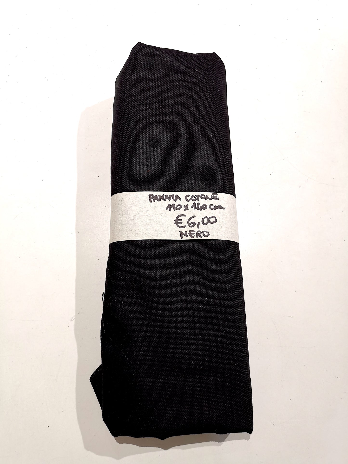 Panama Cotone Nero 110x140 cm