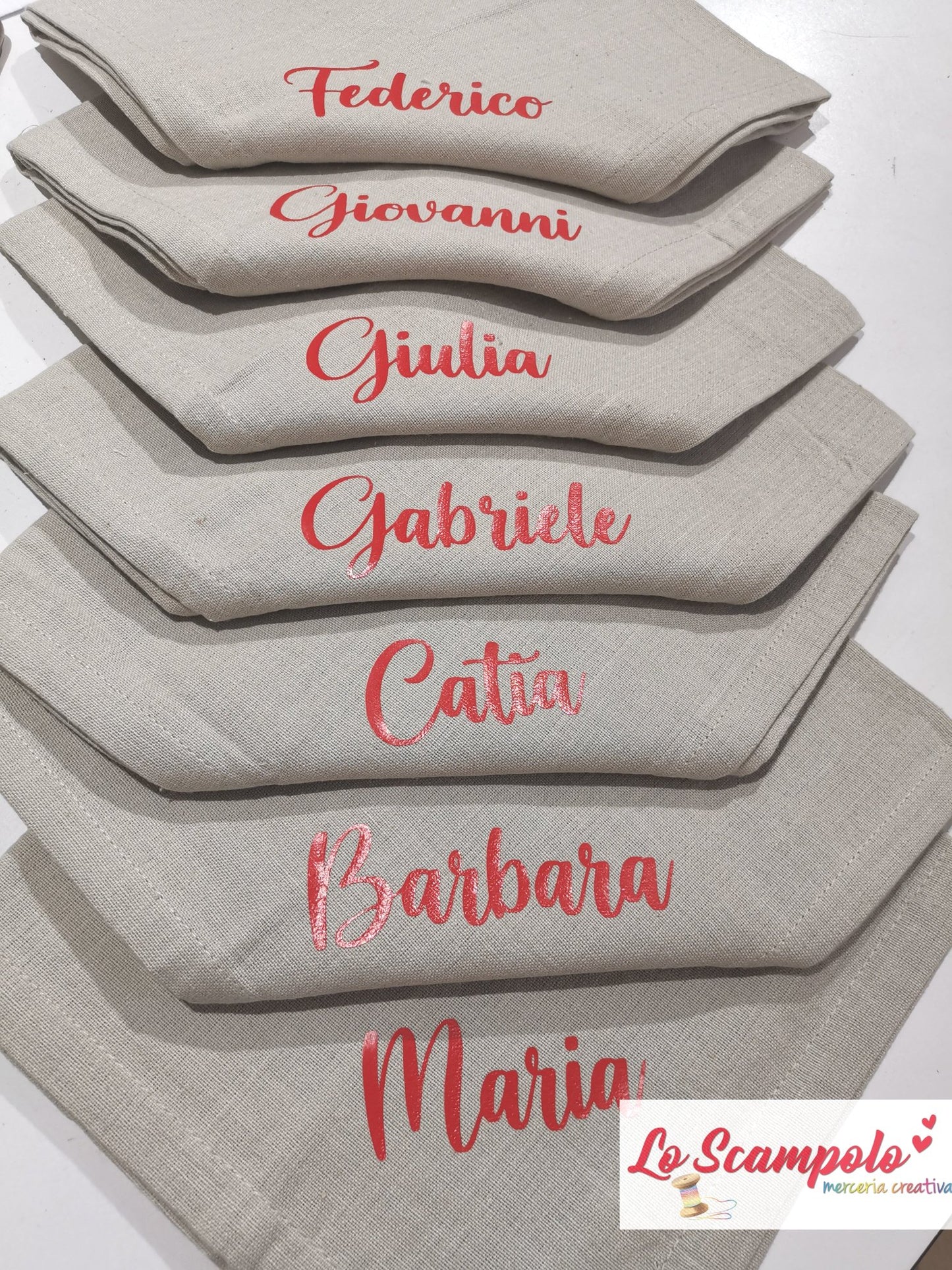 Tovaglioli Personalizzati