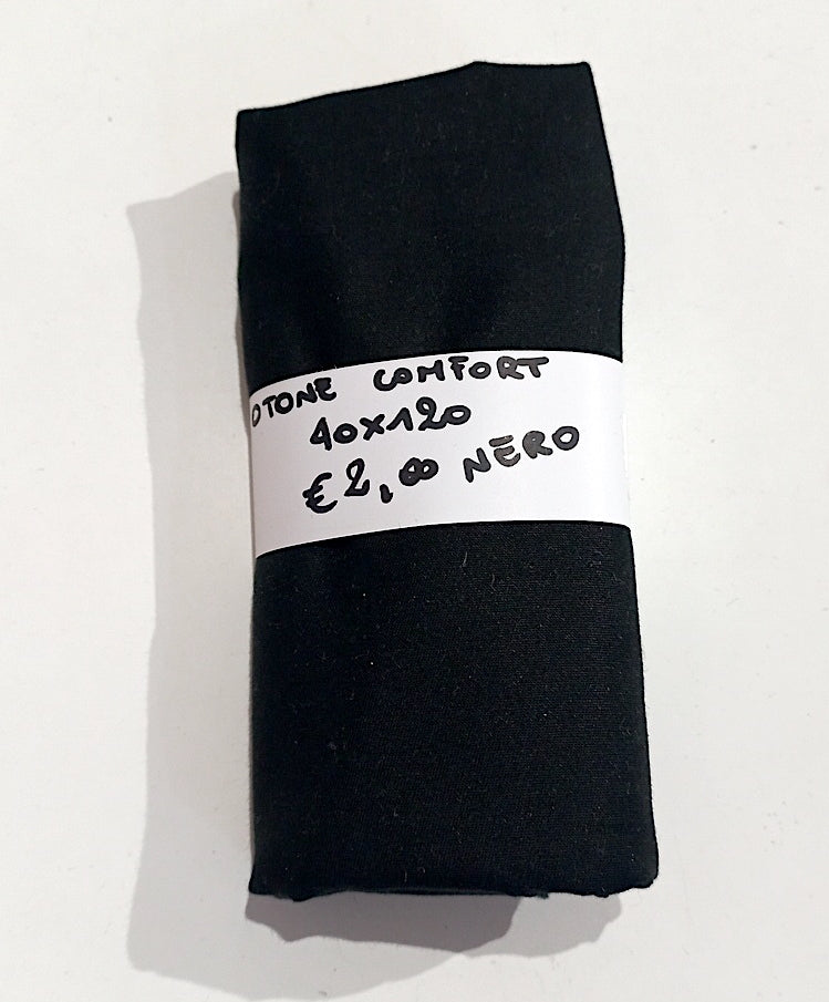 Cotone Comfort Nero 40x120 cm