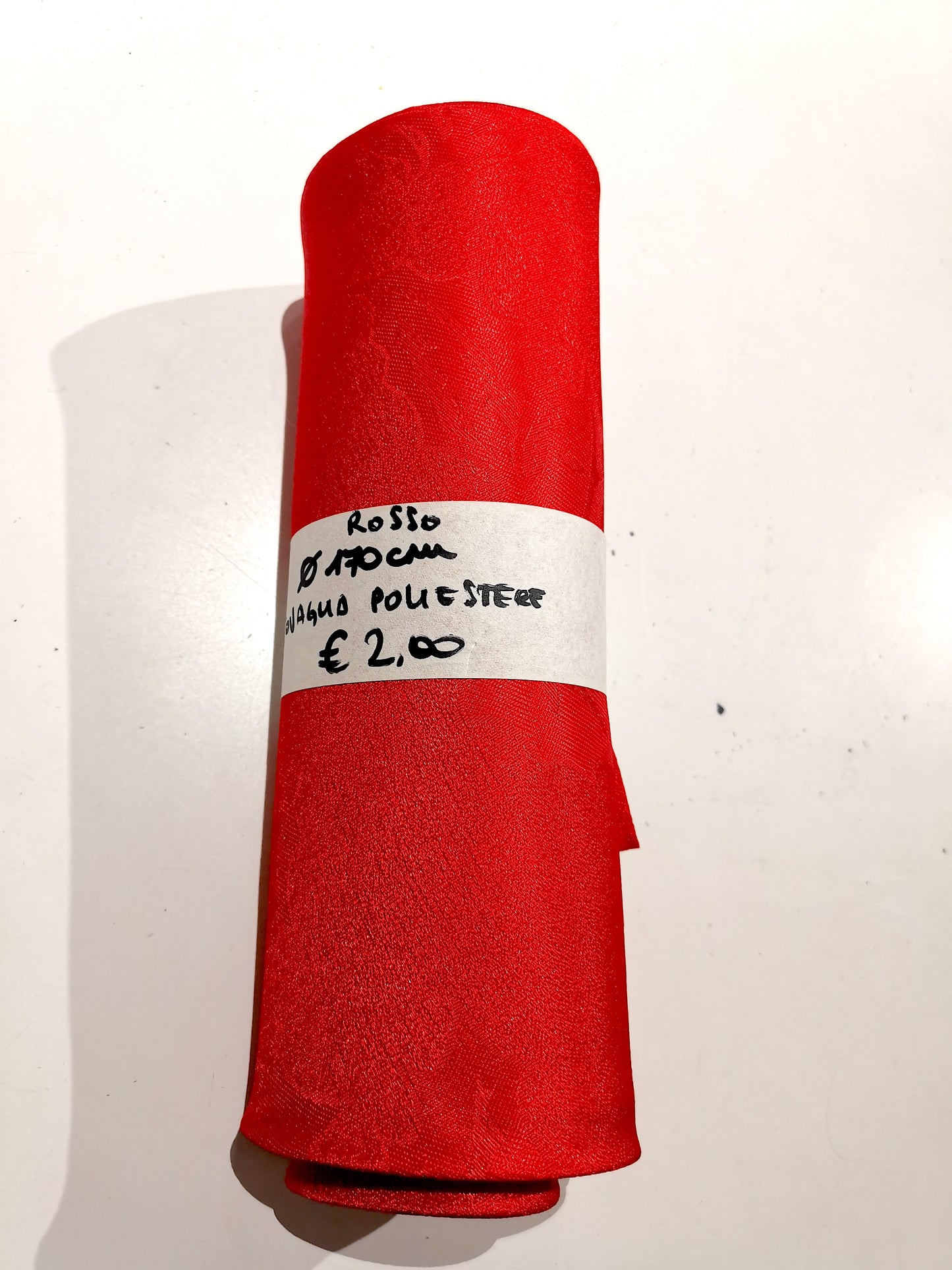 Tovaglia Tonda Poliestere Rosso diam. 170 cm