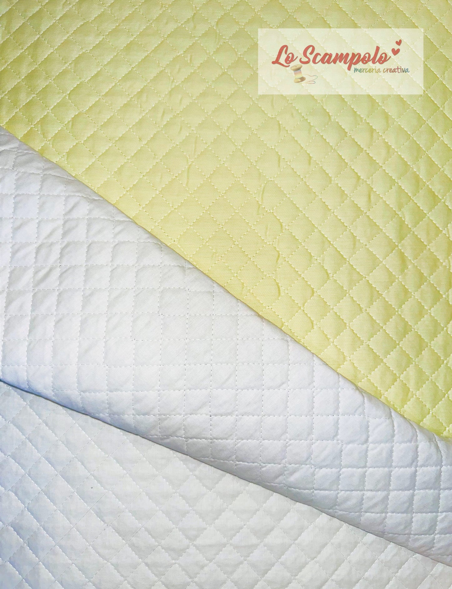 Giallino / Bianco Trapuntino Double Face