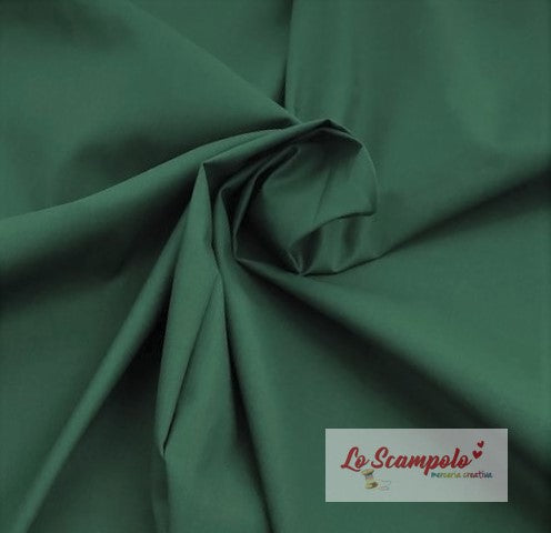 Verde Bosco 100% Cotone Tinta Unita
