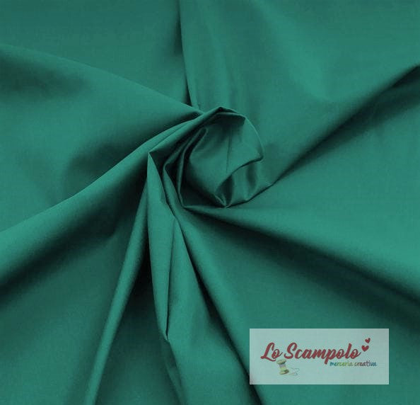 Verde Smeraldo 100% Cotone Tinta Unita