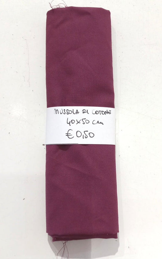 Mussola di Cotone Vinaccia 40x50 cm