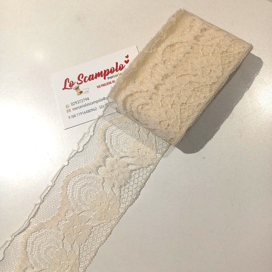 Pizzo Panna Fiori 6x500 cm