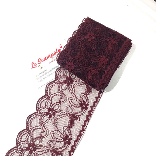 Pizzo Bordeaux 9x500 cm