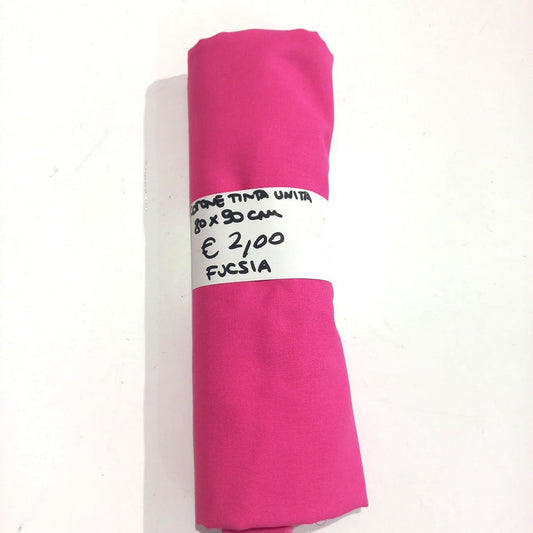 Cotone Tinta Unita Fucsia 80x90 cm