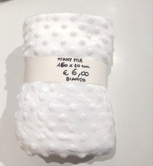 Minky Pile Bianco 160x80 cm