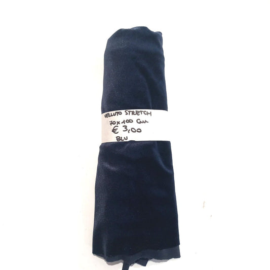 Velluto Stretch Blu 70x100 cm