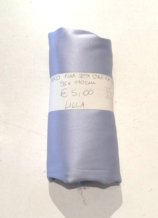 Raso Pura Seta Stretch Lilla 95x110 cm