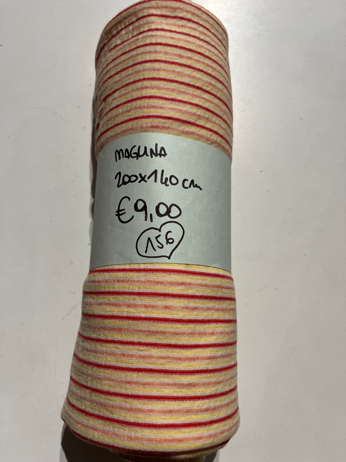 Maglina 200x140 cm righe rosse, gialle e arancioni