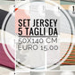 Set Jersey 5 tagli da 50x150 cm