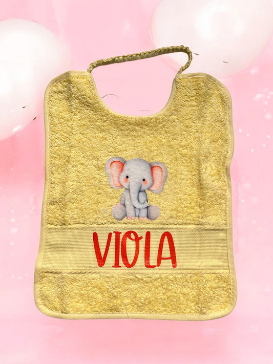Bavaglia asilo personalizzata Elefante