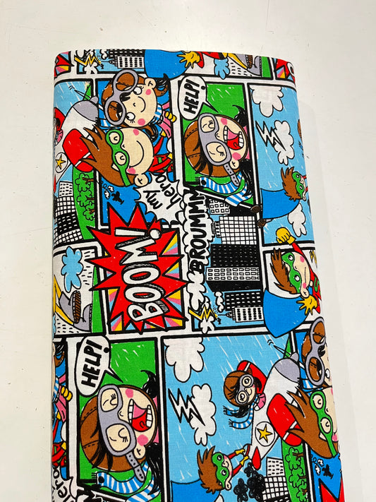 Cotone Fantasia stampato Fumetti